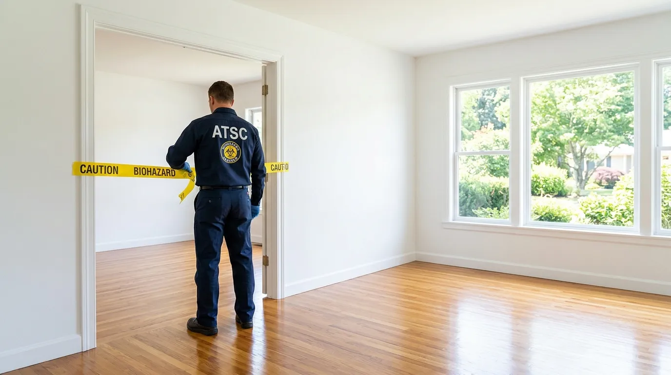 Certified biohazard cleanup crew performing Crime Scene Cleanup in East Norriton